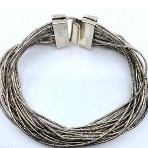 Vintage 925 Liquid Silver Bracelet.